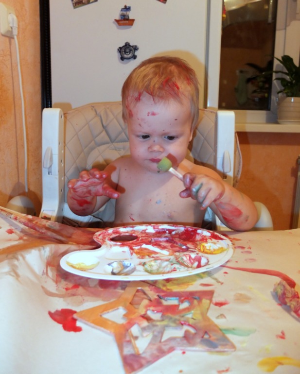 Новогодняя игрушка: первый опыт в 1,3.