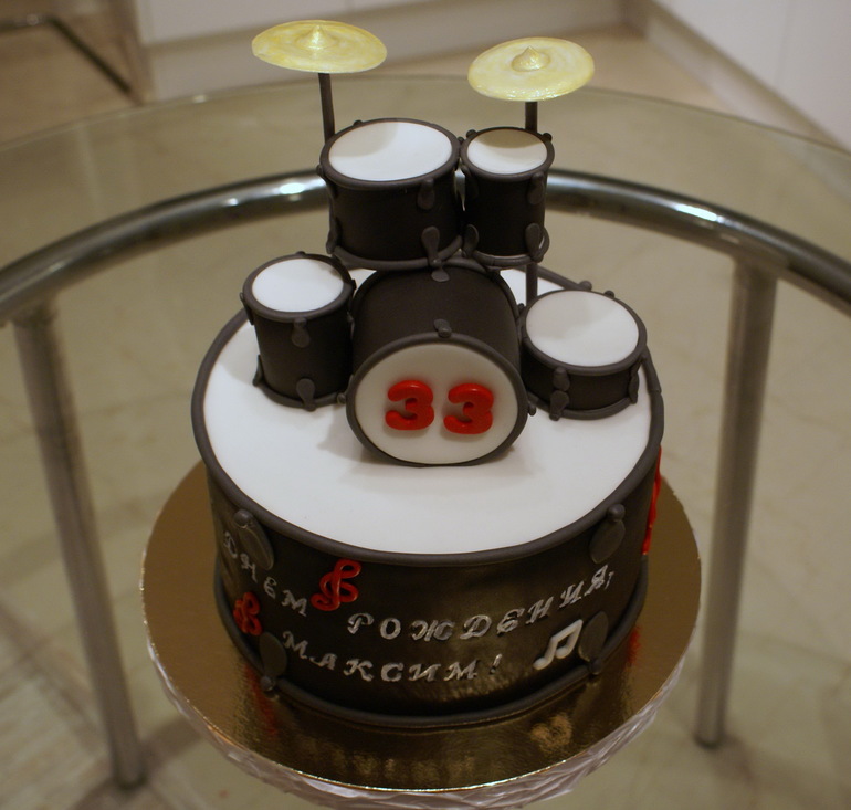 Торт барабанная установка!