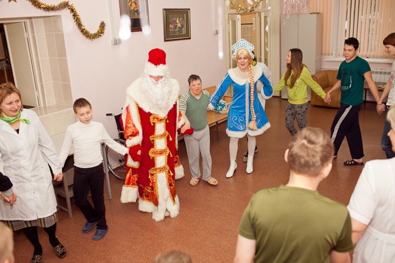 Новогодний утренник в Морозовской больнице