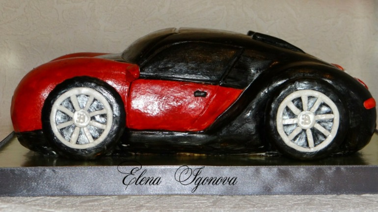 Торт Bugatti Veyron для 26-летнего мальчика))