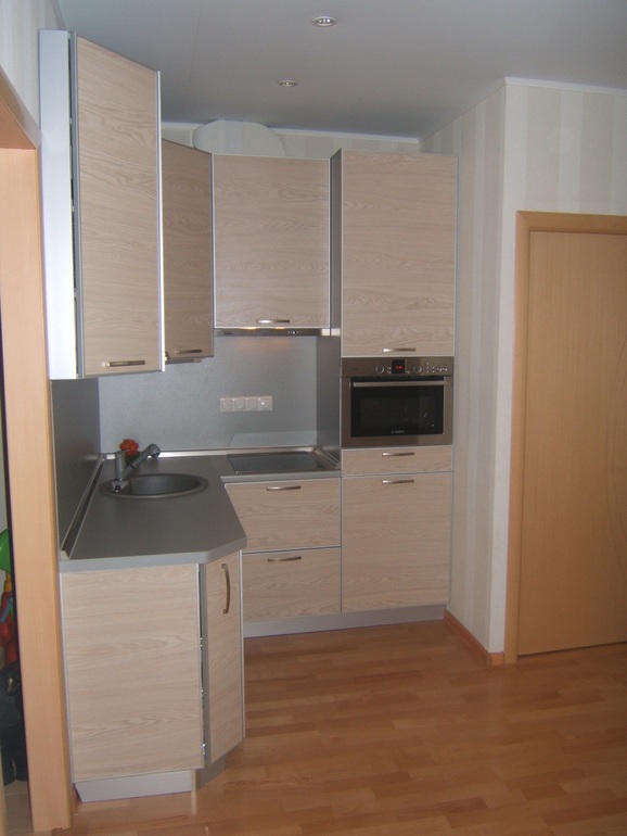 Мини-кухня для гостиной на площади 3,2 кв.метра