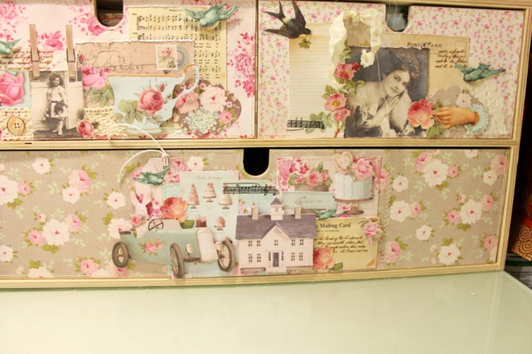 Декор икеевского комода в стиле Тильда