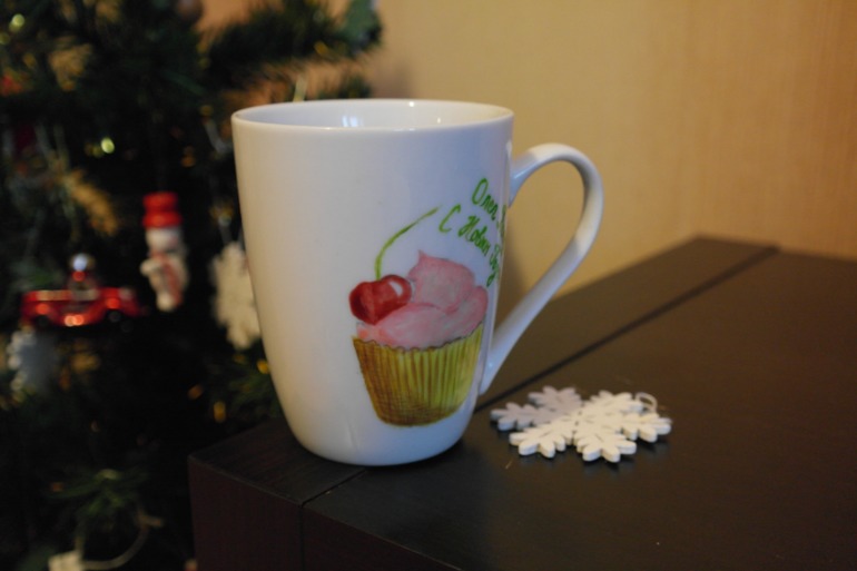 Кружки с росписью к Новому году