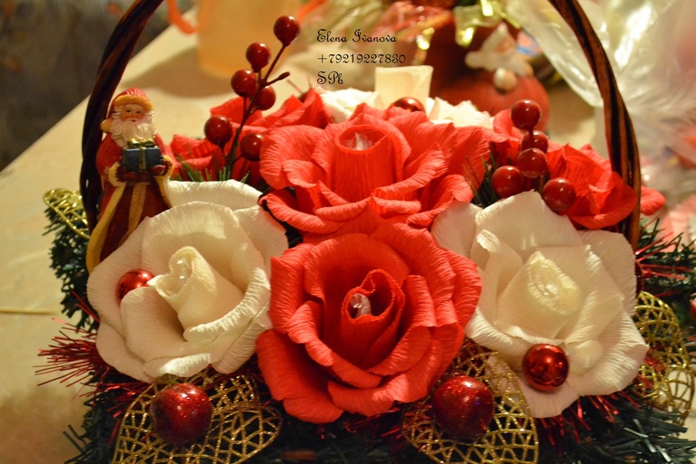 Новогодняя корзинка-в ожидании чуда