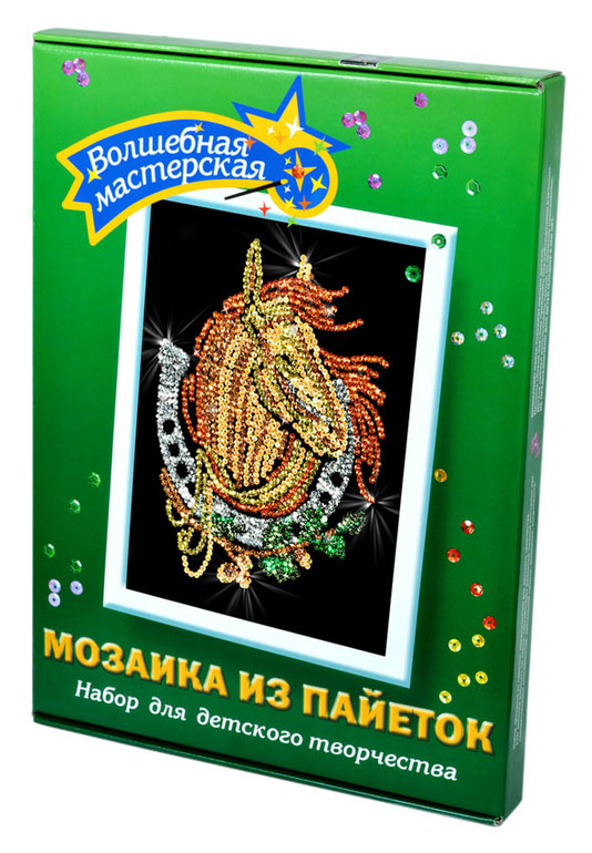 Поделка из паеток.