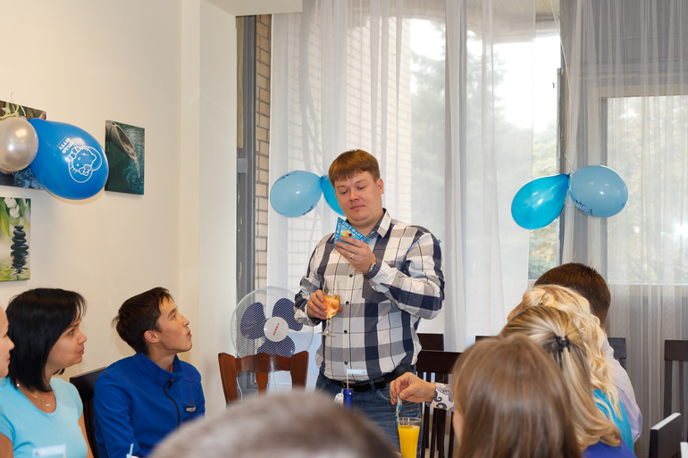 День рождения сыночка 2 года в голубо-белом цвете=)