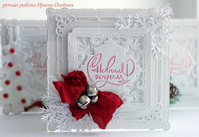 мои последние работы.....открыточки новогодние...