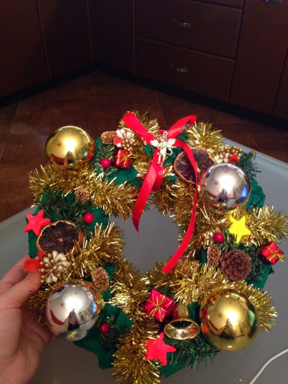 Мой новогодний веночек)