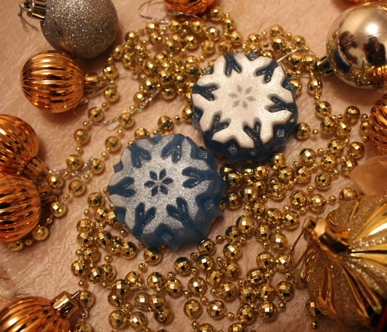 Похвастаюсь и я, своим Новогодним Мылком)))