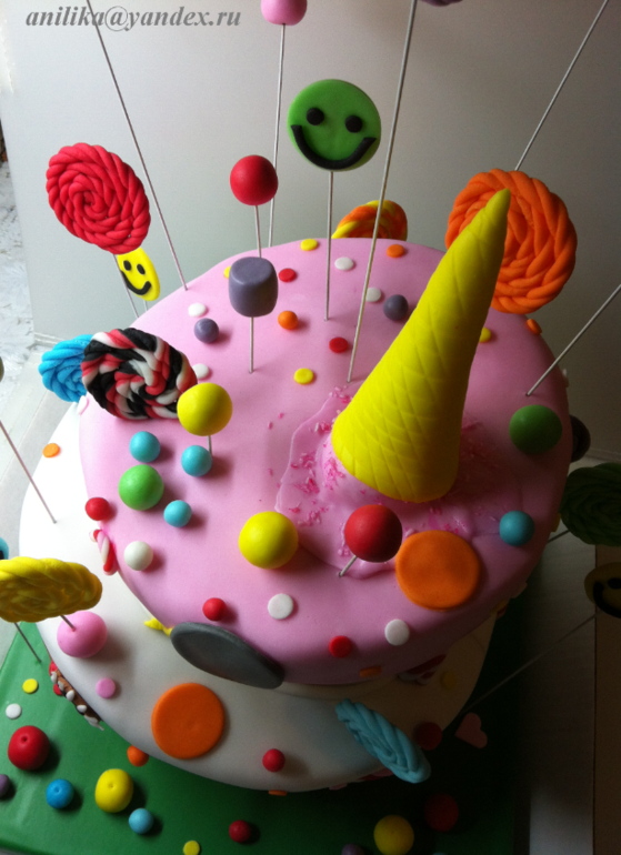 Первый косой торт :)