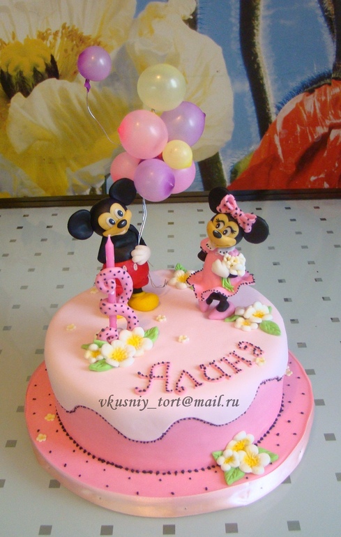 Торт с Мини и Микки