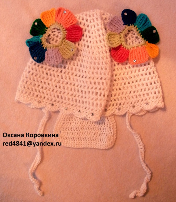банданка цветик-ВОСЬМИЦВЕТИК)))с дырочками под