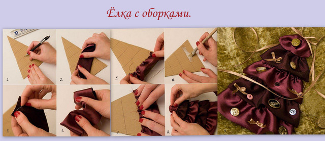 Ёлка с оборочками.