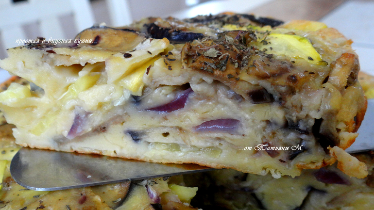 Scarpaccia (Скарпачча - итальянский пирог с цуккини)