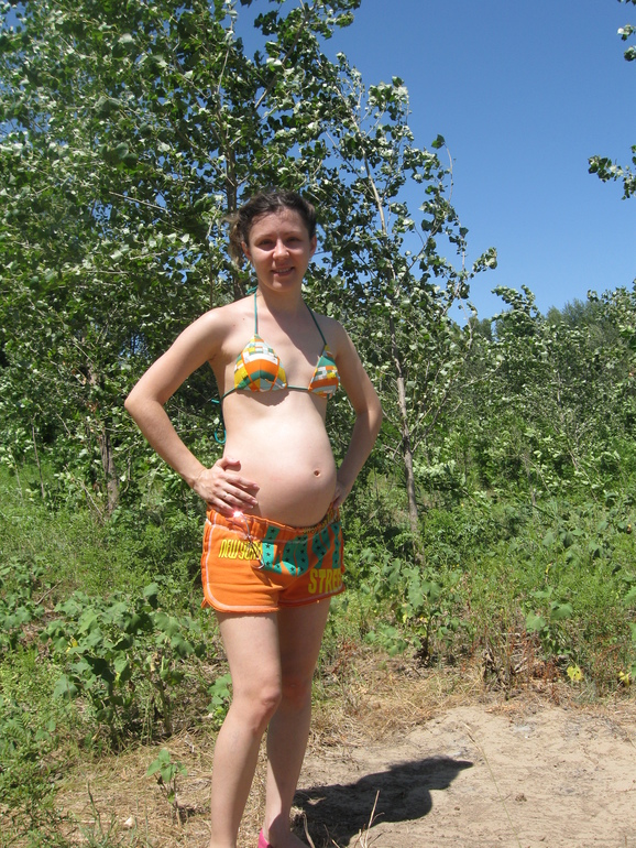 Пузяши для сравнения. 1-я и 2-я беременности.