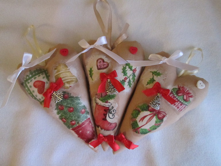 Новогодние сердечки