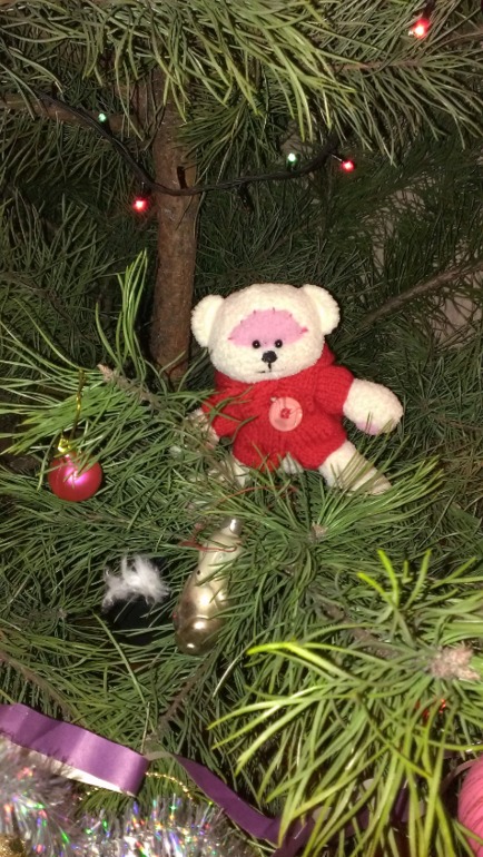 Мишка, первая игрушка крючком