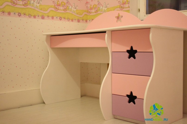 Детская комната "Шотланка". Кровать-домик, кровать, шкафы, стол.