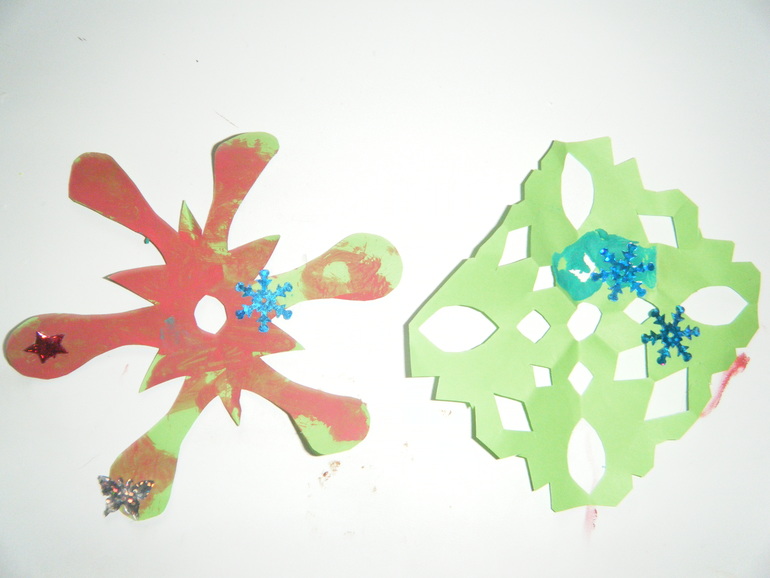 Наши новгодние поделки