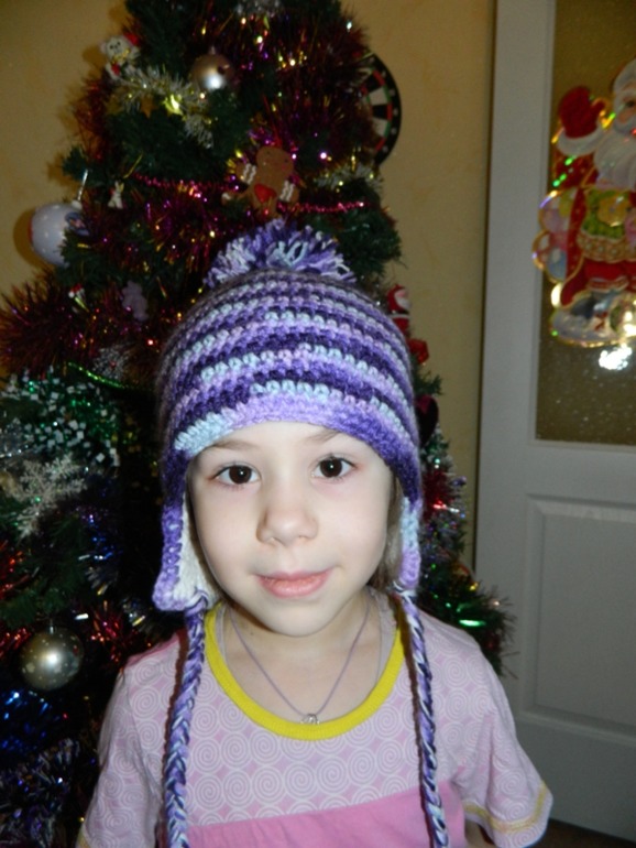 Зимняя шапка для дочки