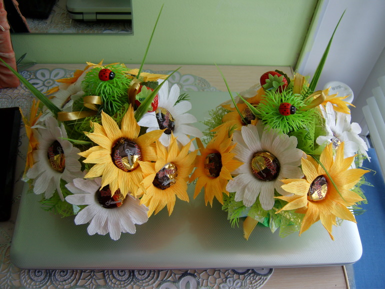 Такой сочный букетик получился!  Спасибо огромное Даше за подсказку!