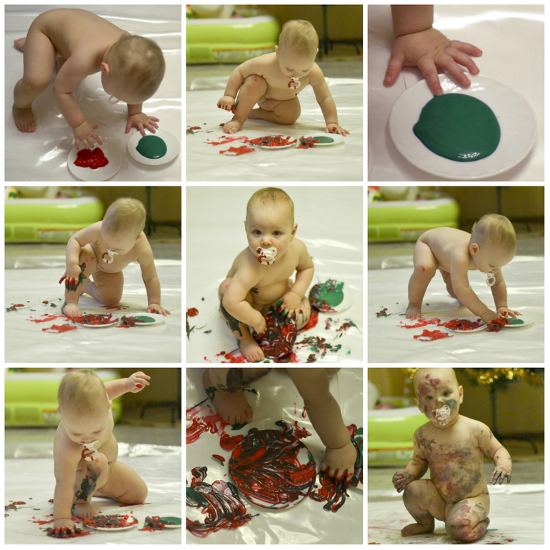 Наш первый опыт рисования или как отмыть ребенка)))