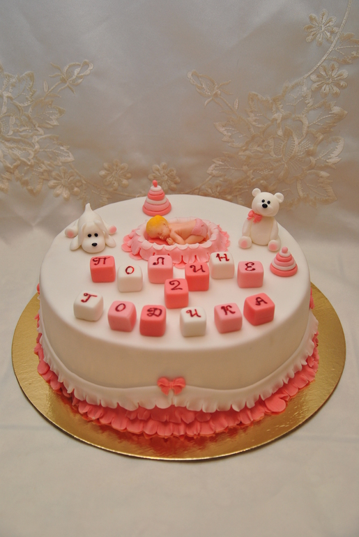 Девчачий тортик с капкейками