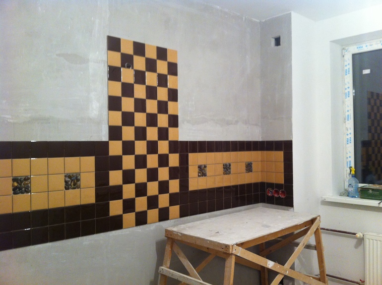 Подходит ли цвет кухни к плитке?