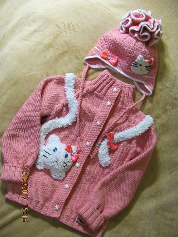 Кофта " Кошечка-кокетка" моя авторская работа