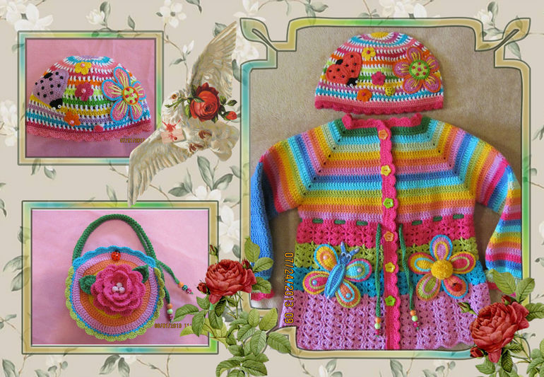 Комплект " Радуга " по мотивам Вендулы М.