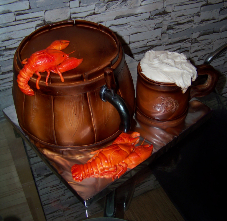 Бочки с пивом (роспись с помощь кисти и просто аэрографом)