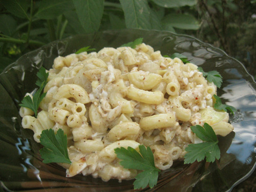 Макароны с луковым соусом