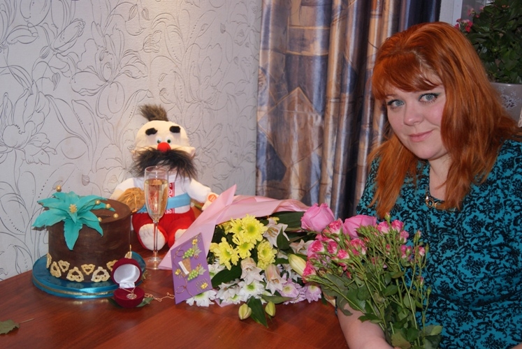 с цветочком)