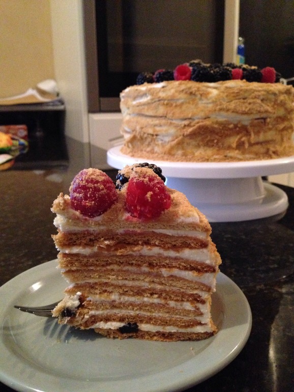 Honey cake....