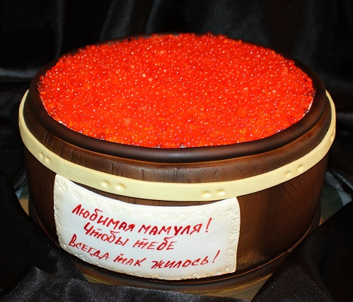 Торт Бочка с икрой