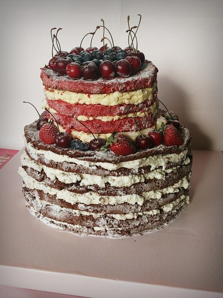 Naked cake. "Голый торт". Мой первый опыт:)