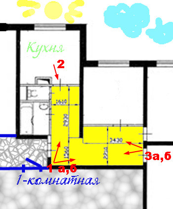 Прихожая-коридоры П44, 3 к