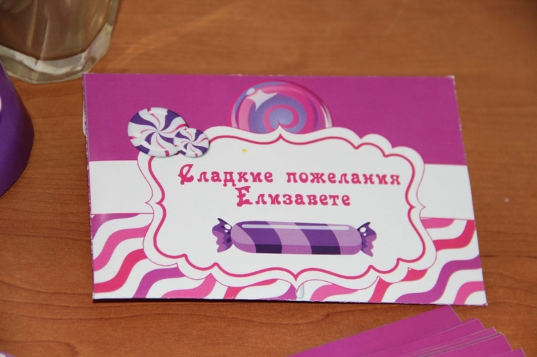 Конфетное оформление дня рождения