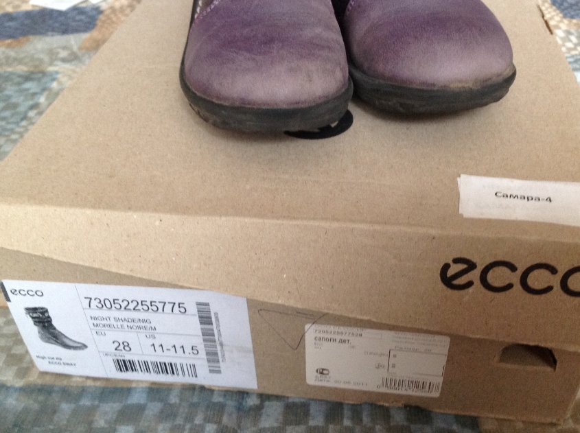 Сапожки  ECCO  28 разм. 500 руб.