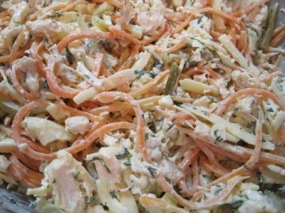 Салат "Лисичка"