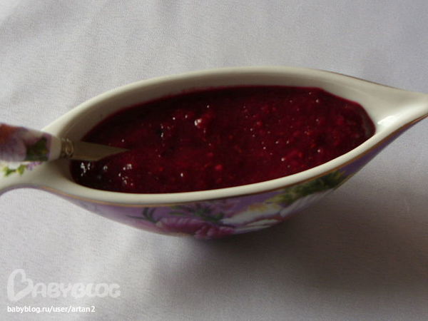 Клюквенный соус с имбирем