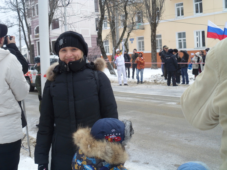 Встречаем Олимпийский огонь в Ставрополе (24.01.14)