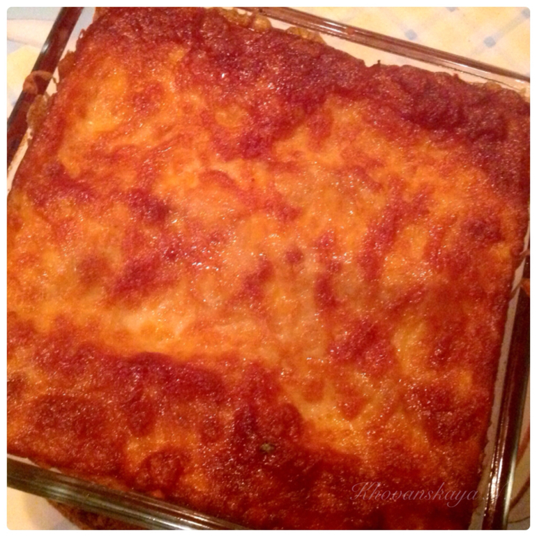 Vegetable cannelloni