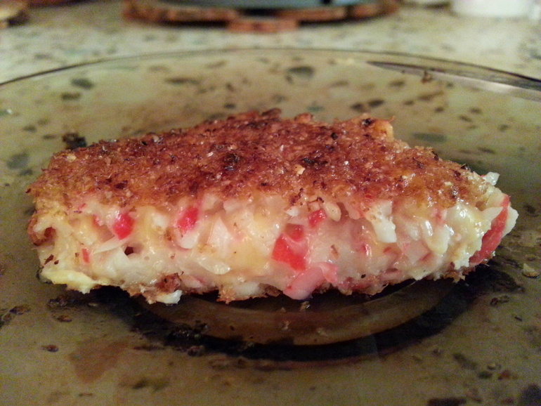 Котлетки из крабовых палочек.