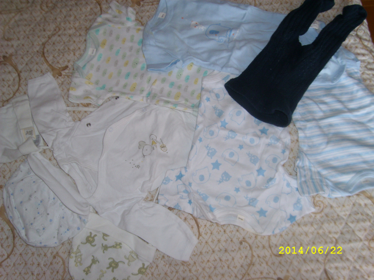 Пакет вещей для новорожденного