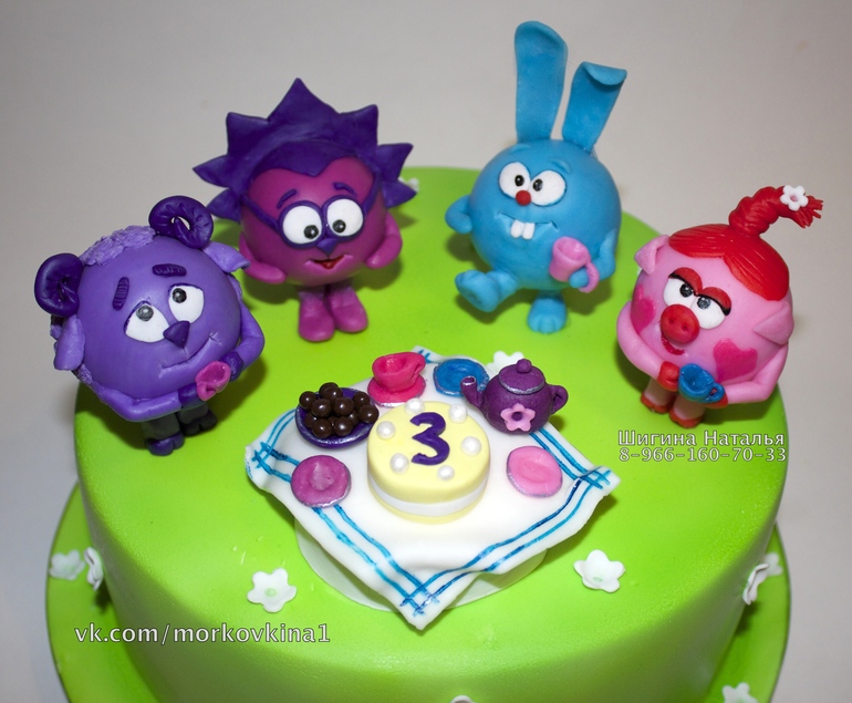 Торт смешарики