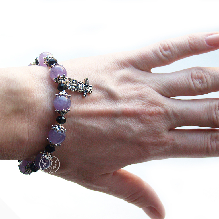 "Хозяйка лесного бала" - колье, серьги и браслет