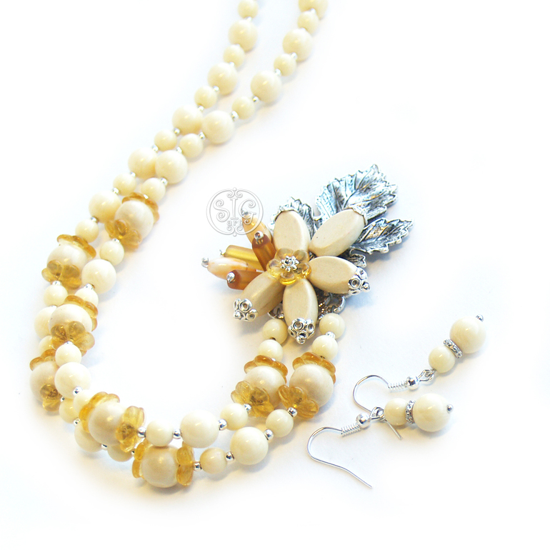 "Колоски" - комплект украшений