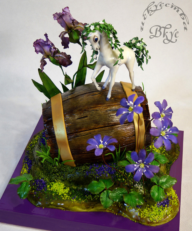 Торт по мотивам мультфильма "Удивительная бочка")))