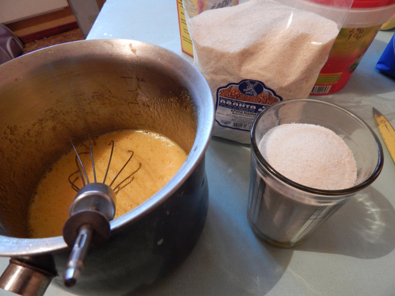 манник с майонезом.